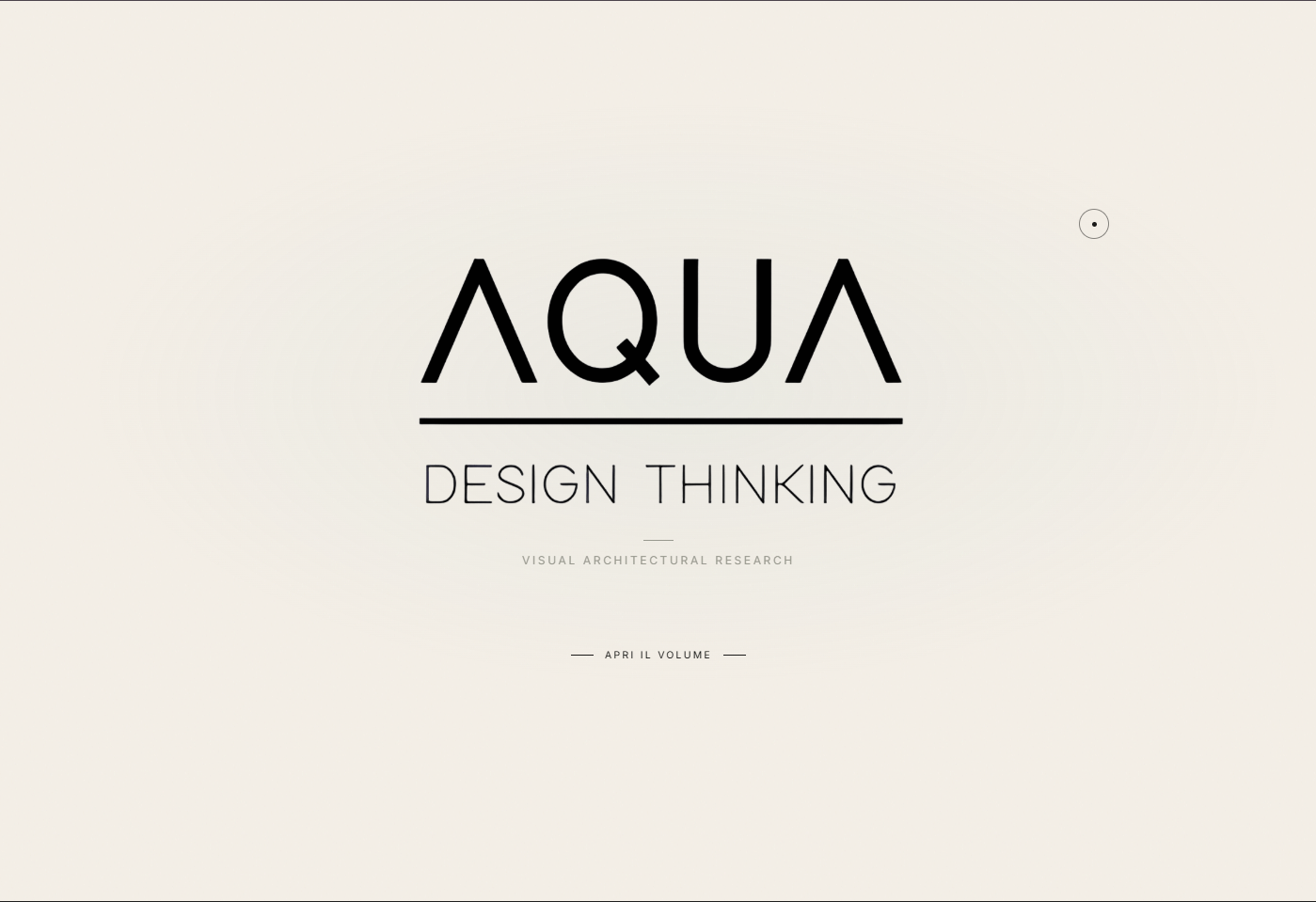 AQUA Design Thinking — architecture portfolio website by HyperByte