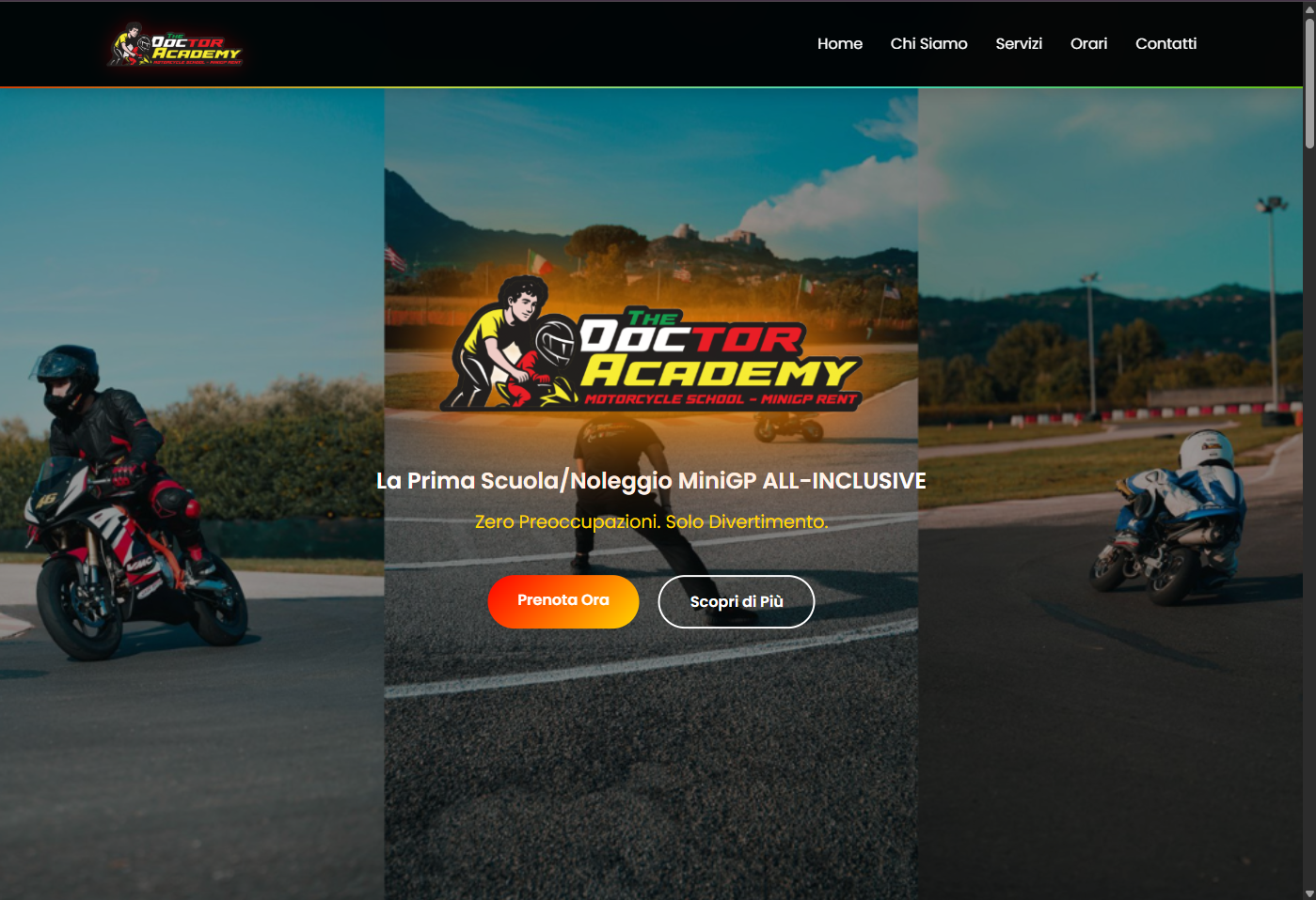 The Doctor Academy — motorsport school website by HyperByte, Next.js GSAP